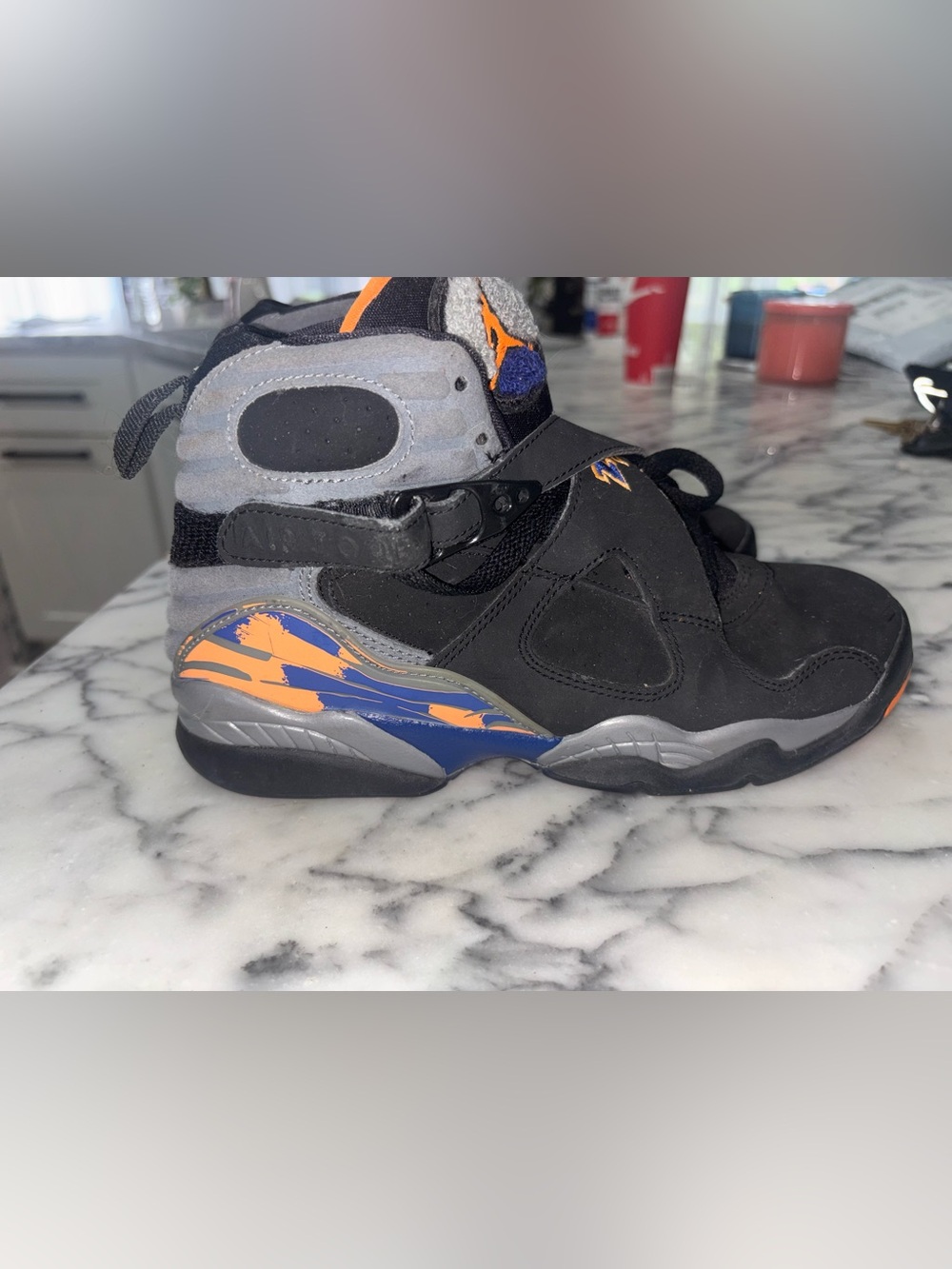 Nike Air Jordan 8 Retro GS Phoenix Suns Sneakers Size 5Y